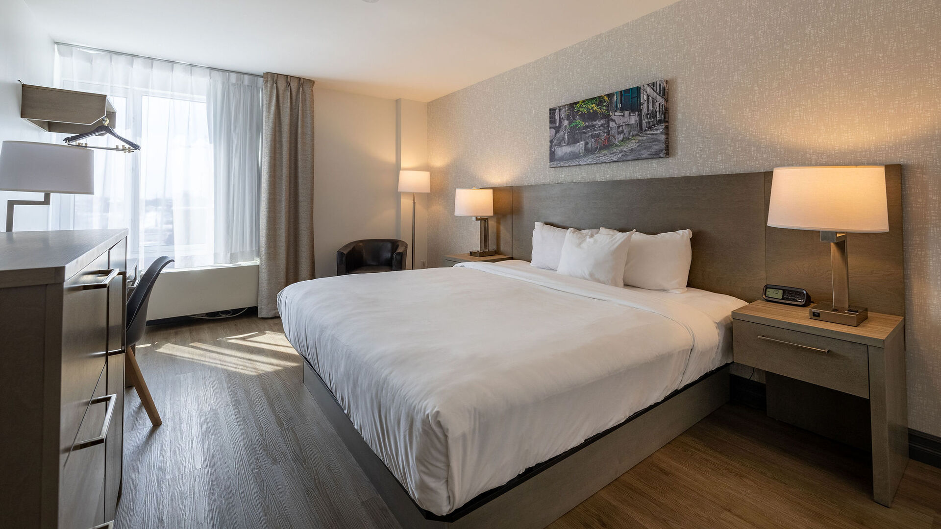 Adapted Room with 1 King Bed